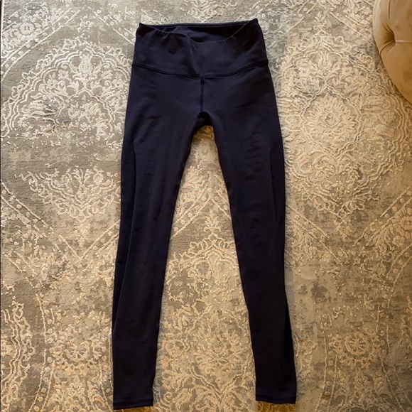 lululemon athletica Pants - Lululemon navy blue yoga leggings size small